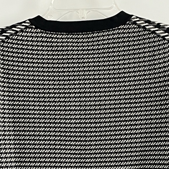 NWT Ann Taylor Geometric Academia Preppy Cardigan Sweater 3/4 Sleeve Size M - Picture 6 of 13